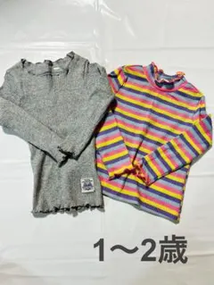 SHEIN 他トップス 1〜2歳向け　2点セット　メロウ