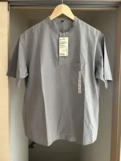 【新品】無印良品 涼感ヘンリーネック半袖シャツのサムネイル