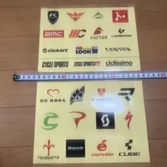 自転車ブランド ロゴステッカーシートのサムネイル