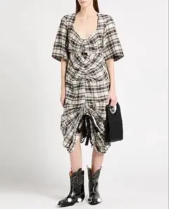 sacai 25SS 美品 Plaid Print Dress サイズ2 - メルカリ