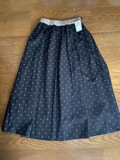 フラワー柄フロッキープリントスカート