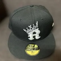 New Era 59FIFTY ブラック キャップ 7 1/8