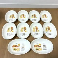 レンジ　円深皿　10枚セット ホワイト