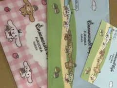 シナモンカフェ　サンリオ　クリアファイル　ポストカード