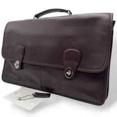 COACH コーチ レザー ビジネスバッグ ブリーフケース ブラウン