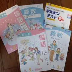 国語・算数 2年生 学習テキスト 2月・3月　学年末テスト　2ヶ月分