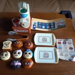 アンパンマン パン工場本体ナシ　ドリンクバーセット　ぬいぐるみ3体セット