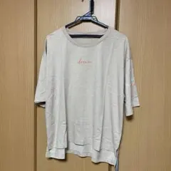 ハートマーケット　ベージュ 半袖Tシャツ 刺繍入りのサムネイル