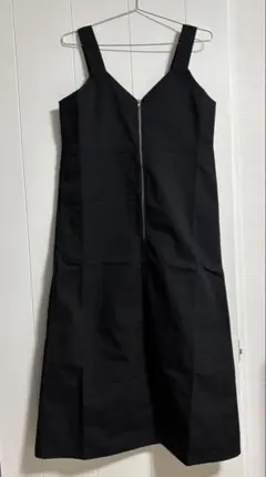 サマンサモスモスブルー　ハーフジップジャンスカ　黒　タグ付新品