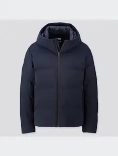 ユニクロ シームレスダウンパーカ ネイビー サイズM