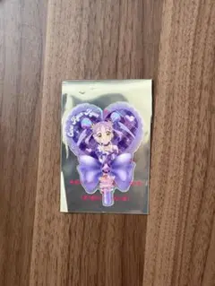 キミとアイドルプリキュア　入場者特典　うちわ型クリアカード　キュアキュンキュン