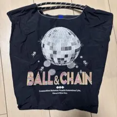 ボールアンドチェイン　エコバッグ　ミラーボール　M