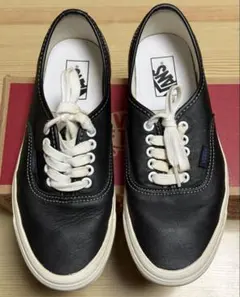 VANS バンズ アナハイム オーセンティック44 dx レザー黒26.5cm