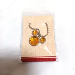 ディズニー　ミッキー　ラインストーンチャーム　イエロー