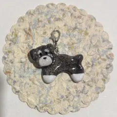 シュナウザー　チャーム ハンドメイド