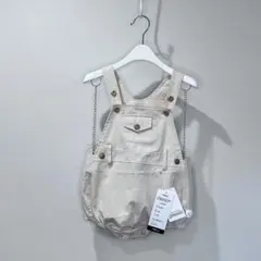 88 ベビー　デザインオーバーオール　帽子付き　80cm