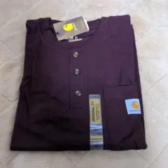 新品未使用タグ付き カーハート ヘンリーネック ロングTEE K128