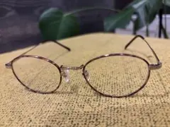 JINS ブラウンオーバル型メガネ