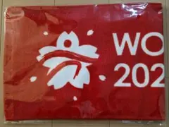 ワールドマスターズゲームズ 2027 関西 マフラータオル 赤 タオル