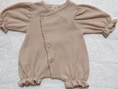 ❤モンベベ❤ 希少♡shortleg♡ロンパース♡newborn♡ベージュピンク