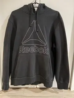 Reebok ブラック フード付きパーカー L