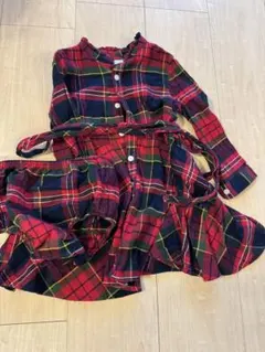 Ralph Lauren チェック ワンピース 80 綿 ほぼ未使用 匿名配送