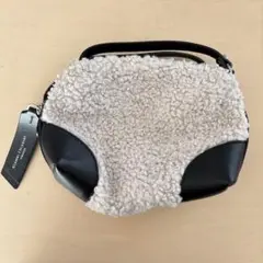 GIANNI CHIARINI ボア バッグS 白　もこもこ　イタリア