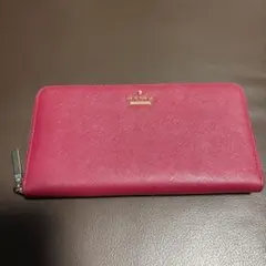 kate spade 長財布　ラウンドファスナー　ローズピンク