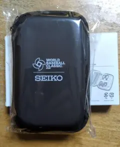 SEIKO　WBC2026 ノベルティ　モバイルアクセサリーケース　黒のサムネイル