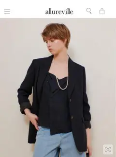 【25年SS】【定価:55,000円】allurevilleテーラードジャケットのサムネイル