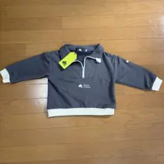 LOGOS DAYS ハーフジップトレーナー グレー キッズ　100cmのサムネイル