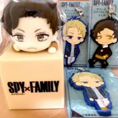 4点セット スパイファミリー ダミアンひっかけフィギュア ロイドラバーストラップ