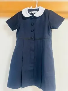 お受験 ハッピークローバー 早着替え 襟付き 半袖ワンピース 110