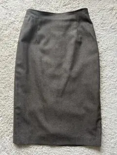 THE SUIT COMPANY タイトスカート ブラウン ウール