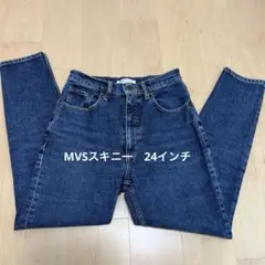 MOUSSY ダークブルー MVSスキニーデニム 24 インチ