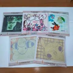 2025 ポケモンコレクション一番くじ「Ｉ賞ハンドタオル５種類セット」未開封