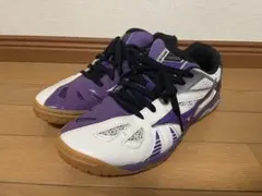 ミズノ　卓球シューズ　ウェーブメダル5 紫　27.5cm