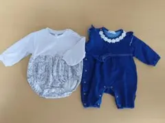 花柄ロンパース・カバーオール 70サイズ