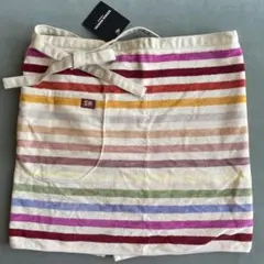 SONIA RYKIEL タブリエ エプロン マルチボーダー 新品タグ付きのサムネイル