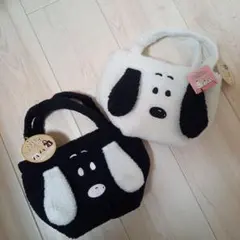 新品　モコモコトートバッグS　２色セット