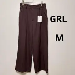 【新品タグ付】GRL センタープレスストレートパンツ gm287