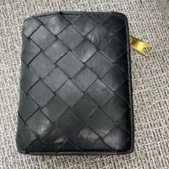 BOTTEGA VENETA 二つ折り財布 イントレチャート ブラックのサムネイル