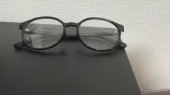GU UVカット 黒縁メガネ ボストンサングラス