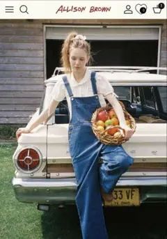 アリソンブラウン❤︎オーバーオール