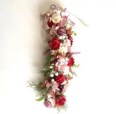 アーティフィシャルフラワーガーランド☆ウォールデコレーション☆壁飾り