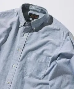 BEAMS PLUS / オックスフォードボタンダウンシャツ L ブルー