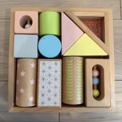 エド・インター 音いっぱいつみき 木製 知育玩具 森の遊び道具 赤ちゃん 積み木
