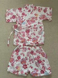 花柄 甚平 80cm