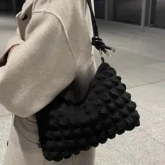SHEIN ブラック ショルダーバッグ