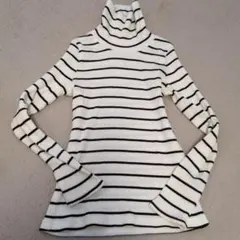 GLOBAL WORK ストライプ 長袖カットソー XXL